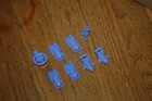 Gerry Anderson  thunderbirds Tiny Rubber Vehicles - Blue-purple