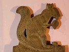 Antique Hand Carved Wood Squirrel Corbel Bracket Architectural Salvage Folk Art