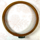 Vtg Queen 5  Wood Embroidery Cross Stitch Hoop Felt Lined Tension Wheel flaws