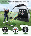 10x7ft Golf Practice Net W  Mat     Indoor   Outdoor Swing Training