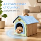Foldable Cozy Cave Dog Bed Indoor House For Small Dogs   Cats   m 