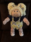 Cabbage Patch Kids Vintage 1986 16in Girl Blonde Curly Blue Eyes Tongue