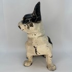 Antique Hubley French Bulldog Statue Cast Iron Dog Figurine Doorstop Decor