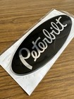 Oem Black chrome Replacement Peterbilt Decal Emblem Genuine Size   Fit Stick