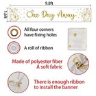 One Day Away Bannergold Romantic Banner For Wedding Rehearsal Dinner Party Sign 