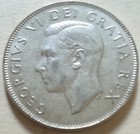 1951 Canada Silver Half Dollar Coin  George Vi Fifty Cents  Nice Grade  rj839 87