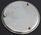 Orient Line Sold Onboard Fine Souvenir Engine Turned 6  Footed Calling Card Tray