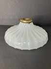 Antique Light Lamp Shade Opalescent Milk Glass 9  Petticoat Sconce 2 25  Fitter