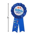 Birthday Boy Blue Fabric Award Badge - 7   1 Pc  - Perfect Celebration   