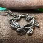 Mistletoe Necklace Wiccan Pagan Nature Ladies Pendant Gift 925 W free Chain