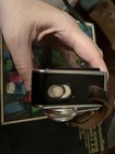 Kodak Instamatic 500 Camera Vintsge With Leather Strap  Old Film Still Present