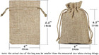 Lot Of 100 Burlap Bags With Drawstring Gift Bags Jewelry Pouches Sacks For Weddi