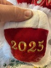 Happy Valentine s Day 2025 Teddy Bear Be Mine 15  White red Embroidered Gold