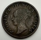 1840 Nova Scotia Half Penny X-615
