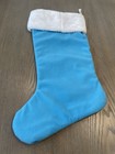 Disney Frozen Queen Elsa Plush Christmas Stocking Larger Blue White Sparkle