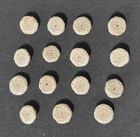 Lot Of Vintage White Crochet Buttons