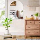 Arched Bathroom Vanity Mirror For Wall Decorative  Large 26  X 18  Rustic Mir
