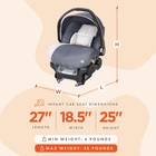 Baby Trend Ally Newborn Baby Infant Car Seat Travel System W cover gray Magnolia