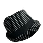 Michael Jackson One Hat By Cirque Du Soleil Pinstripe Fedora Brimmed M l