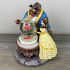 Vtg  Htf Large Disney 1991 Beauty And The Beast Rose Musical Snowglobe  read 