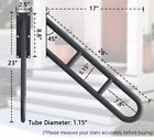 Wall Mounted Hand Rail Non-slip Grab Bar Outdoor Handrail For 1-3 Step Black