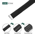 Double Fold Bias Tape 1 Inch Continuous Bulk Bias Tape Black 25 Yards