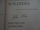 Signed Senator John Mccain   13 Soldiers  A Personal History Of Americans At War