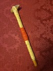 Vintage Old Native American Indian Stone Head War Club Tomahawk Wand 20 5 