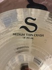 Zildjian S 18    Medium Thin Crash Cymbal Brilliant 