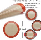 Silicone Baking Mats  2 Pcs Round Silicone Mats For 9 Inch Cake Pan  Non-stic   