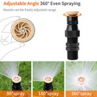 360   Rotation Auto Irrigation System Garden Lawn Sprinkler Patio Save Water Usa