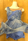 Blue Dance Costume A Wish Come True La 12869 Lyrical Sequins Shorts Jazz Ballet