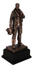 Air Force Airman Aircraft Carrier Fighter Jet Pilot Bronzed Statue With Base 11 