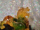 Feng Shui Pixiu Dragon Beast Statue Acrylic With Base  Multi Color Ward Off Evil