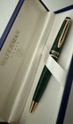 Vintage Waterman Ideal Paris Ballpoint Pen Nwb Green Gold