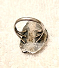 Sterling Silver Native American Vintage Turquoise Mop Old Pawn Ring Size 7