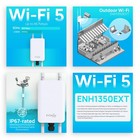 Enh1350ext Wifi 5 Ac1300 Outdoor Access Point  Ip67 Weatherproof  Dualband Lo   
