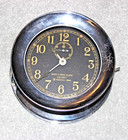 1943 Seth Thomas Wwii U S Navy Mark 1 Deck Clock -rare Chrome Plated Case