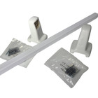 Vintage White Ceramic Towel Bar Rod Rack Post Holders Bracket Screw In Drywall
