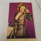 Vintage Pin-up Advertising Ink Blotter Standard Casting Co  Springfield Iowa