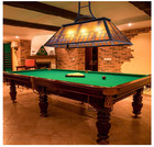 Tochic Vintage 3-light Pool Table Pendant Tiffany Shade Billiards Game Room Bar