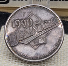 1990 World Series Champion Cincinnati Reds Limited Edition 1 Oz  999 Silver Coin