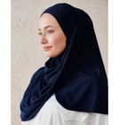 Modefa Instant Wave Jersey Women s Scarf Hijab Shawl - Navy Blue