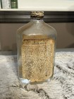 Physician And Surgeon Brand Rubbing Isopropyl Alcohol Antique Glass Bottle Rare
