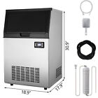 150lbs 24h Commercial Ice Maker Built-in Undercounter Ice Cube Machine Automatic