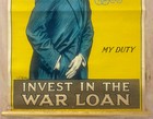 1915 Back Them Up Invest In The War Loan Poster E Kealey British Wwi Antique