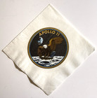 Vintage Apollo 11 Mission Logo Paper Cocktail Napkin Nasa First Moon Landing
