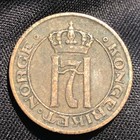 1911 Norway 1 Ore Bronze Coin - Vf  very Fine  Condition