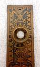Victorian Doorknob   Keyhole Plate Cover Fancy Design 5 1 4 X 1 3 8  E Coppery