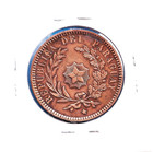 1870 Paraguay 2 Centesimos  km-3  Copper  heaton Mint  One-year Issue